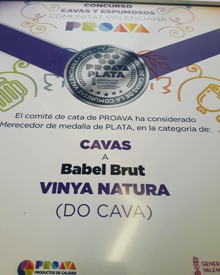 Nuevo reconocimiento a nuestro Cava Babel